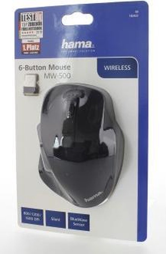 Hama 00182632 muis RF Draadloos Optisch 1200 DPI Rechtshandig - Zwart
