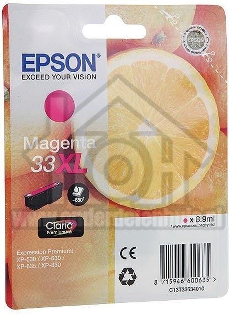 Epson 33XL Cartridge - Magenta
