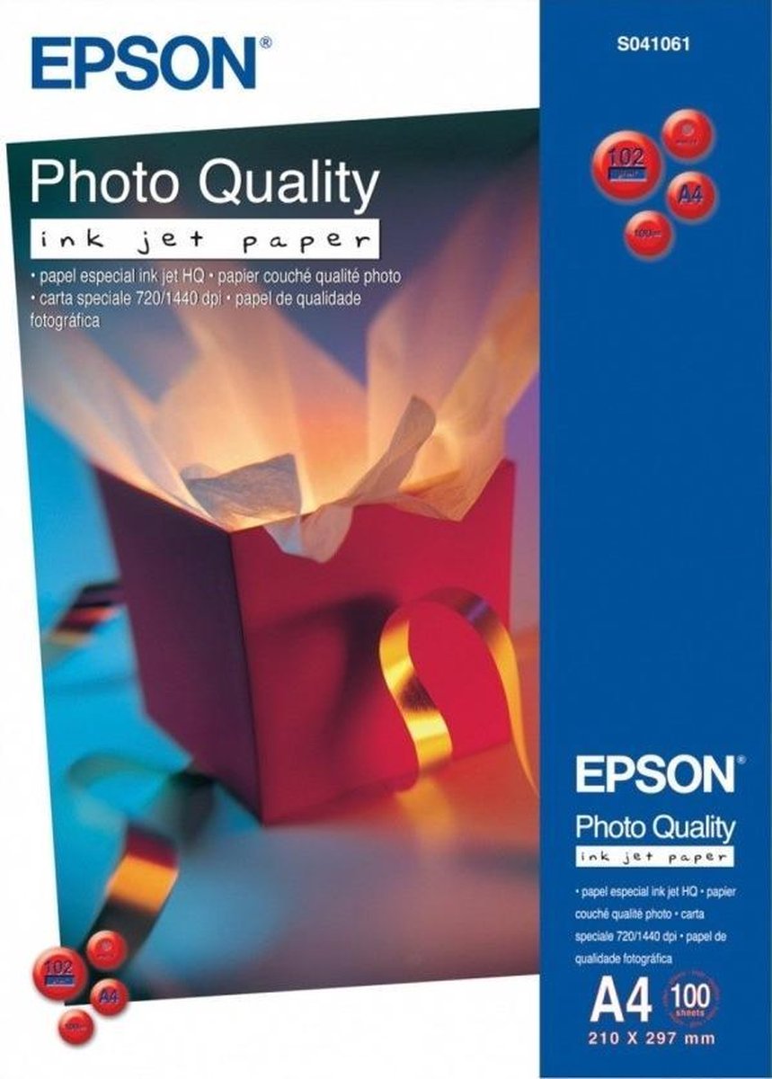 Epson Fotopapier Mat 100 Vel A4 (102 g/m2)