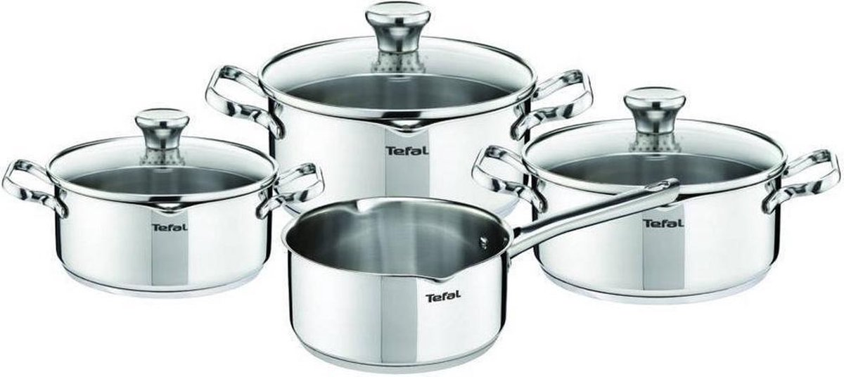 Tefal Duetto Pannenset 4-delig - Silver