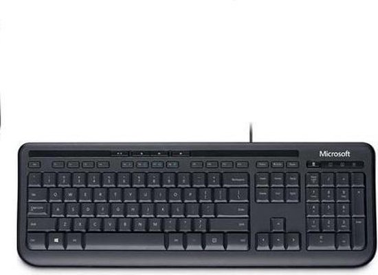 Back-to-School Sales2 Wired Desktop 600 toetsenbord USB - Zwart