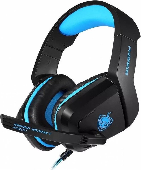 Gaming Headset Gaming Hoofdtelefoon met Microfoon voor PS4 - Xbox X Telefoon - PC - Laptop - tablet - Zwart