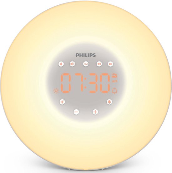 Philips Wake-Up Light HF3506/05 Zilver - Grijs