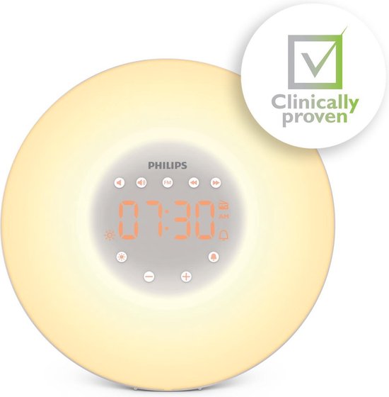 Philips Wake-Up Light HF3506/05 Zilver - Grijs