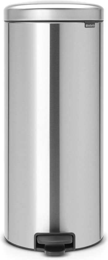 Brabantia NewIcon Pedaalemmer 30 Liter mat RVS - Silver