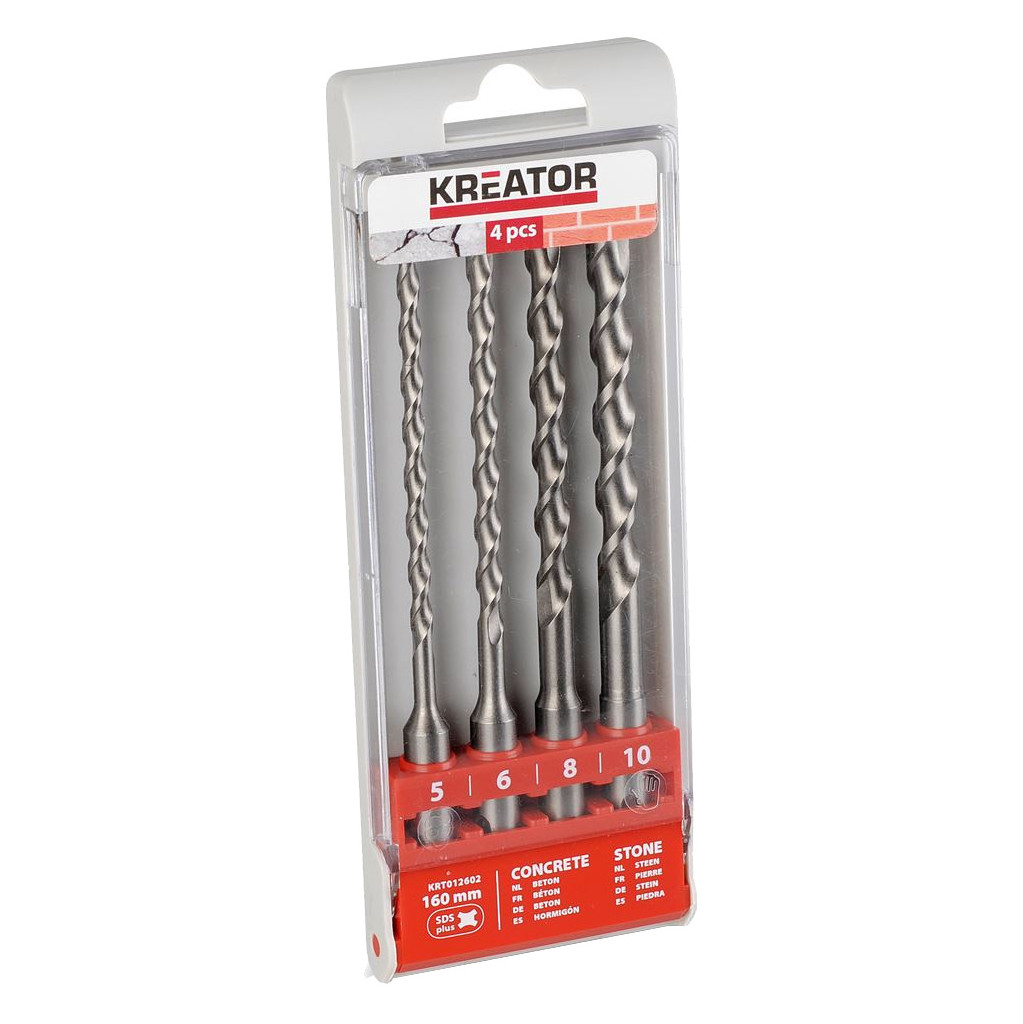 Kreator SDS-Plus Borenset 4-delig 5-6-8-10x160mm