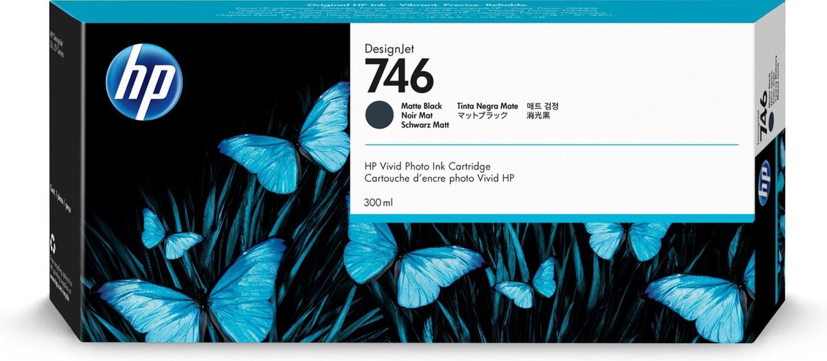 HP 746 Origineel Mat - Negro