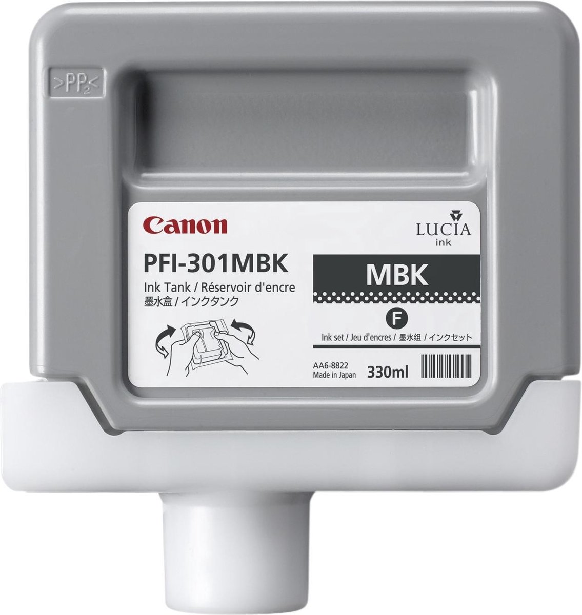 Canon PFI-301MBK - Inktcartridge / Pigment Mat - Zwart