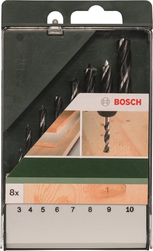 Bosch 8-delige Borenset Hout