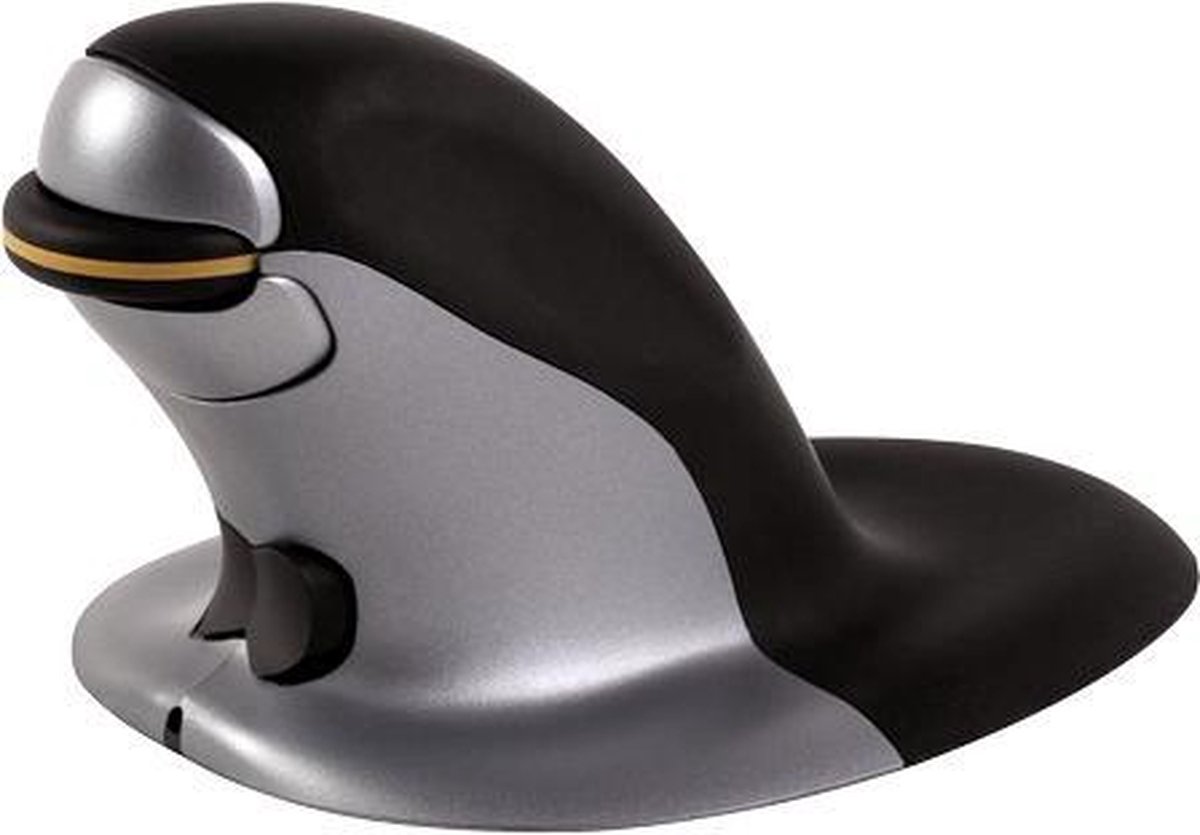 Fellowes ergonomische muis Penguin, draadloos, large, zwart met grijs - Silver