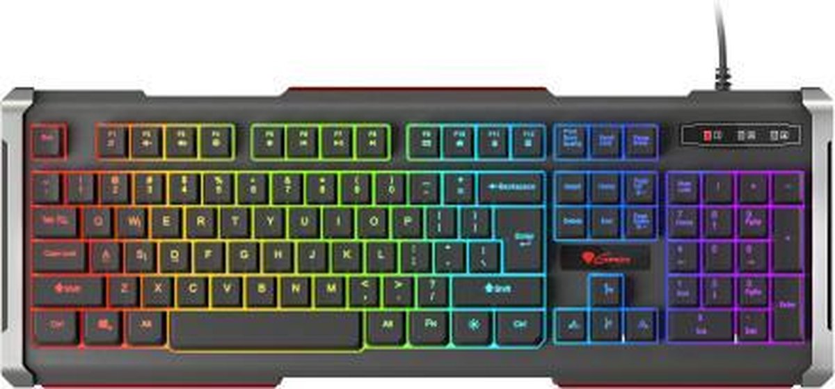 Genesis RHOD 400 RGB toetsenbord USB QWERTY US International - Zwart