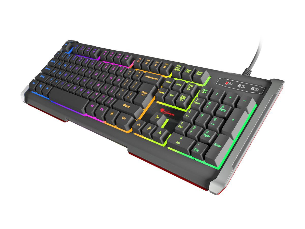 Genesis RHOD 400 RGB toetsenbord USB QWERTY US International - Zwart
