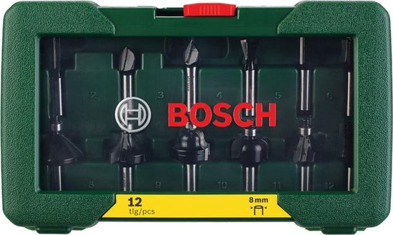 Bosch 12-delige Frezenset Hout