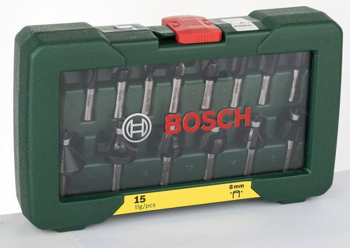 Bosch 15-delige Frezenset Hout