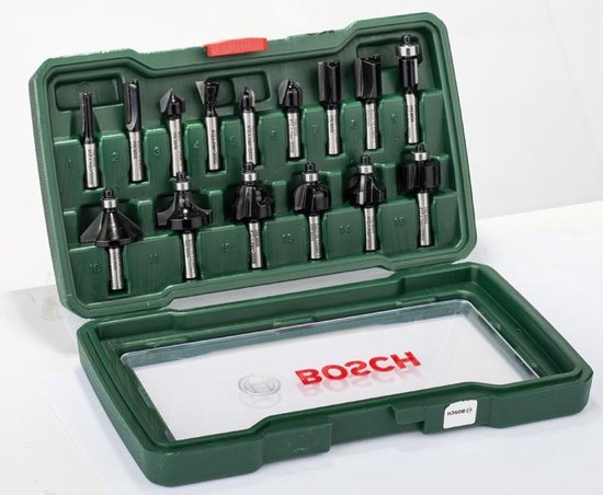 Bosch 15-delige Frezenset Hout