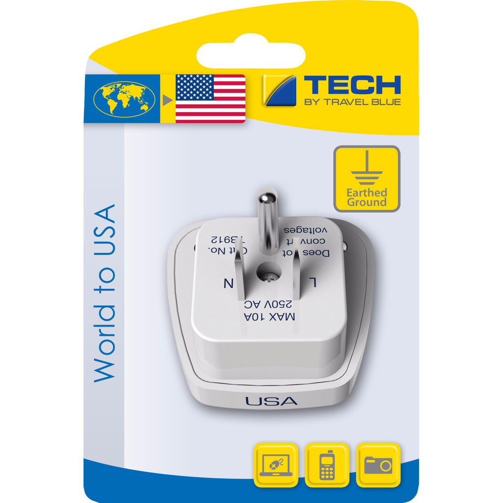 Travel-Blue Travel Blue Wereld Adapter - USA