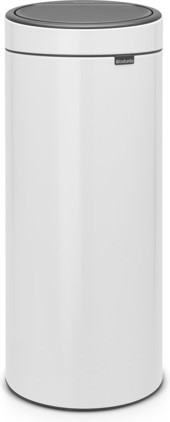 Brabantia Touch Bin 30 Liter White - Wit