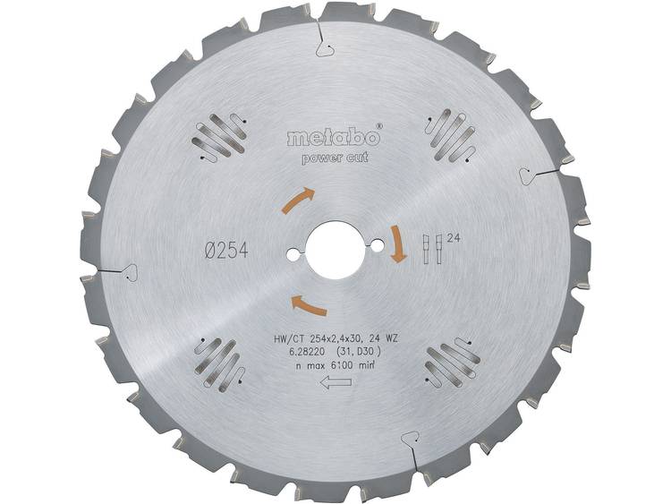Metabo Zaagblad Precision Cut 254x30x2.4mm 48T