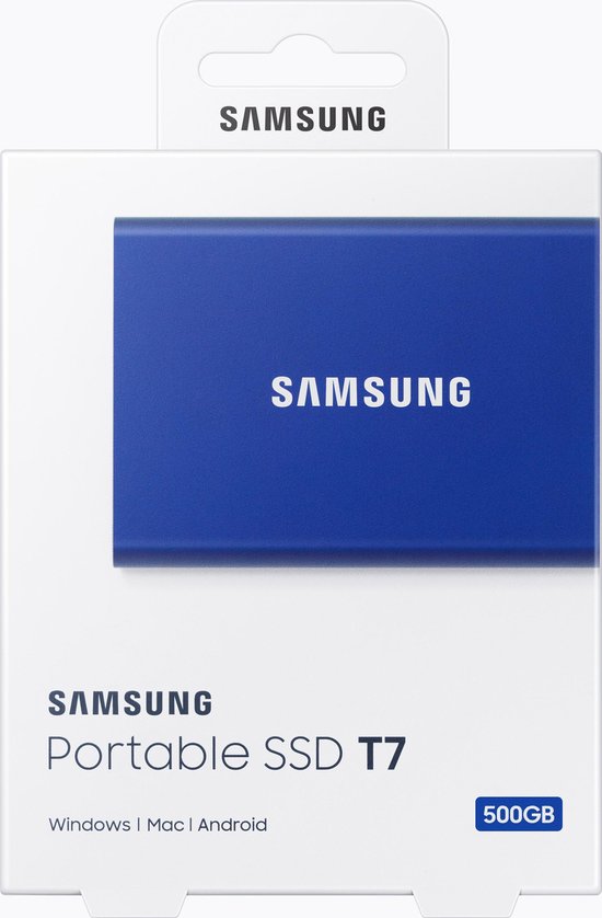 Samsung Portable SSD T7 500GB - Blauw