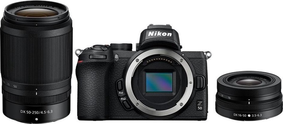 Nikon Z50 + 16-50mm f/3.5-6.3 VR + 50-250mm f/4.5-6.3 VR