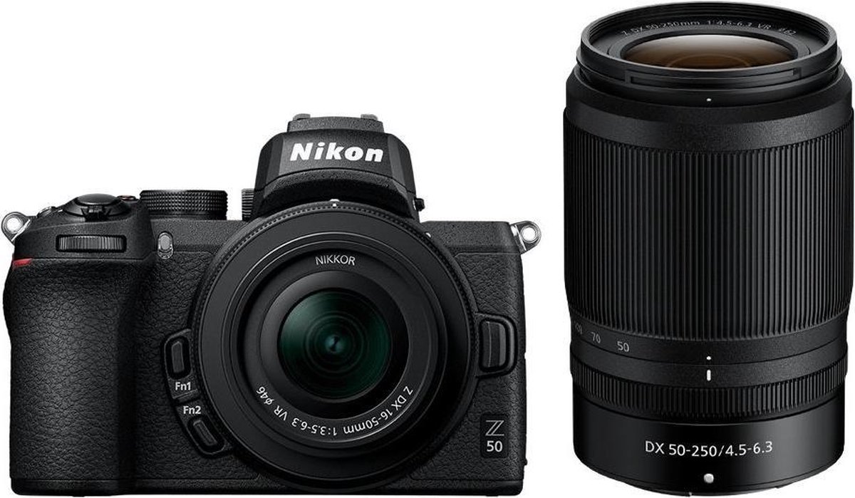 Nikon Z50 + 16-50mm f/3.5-6.3 VR + 50-250mm f/4.5-6.3 VR