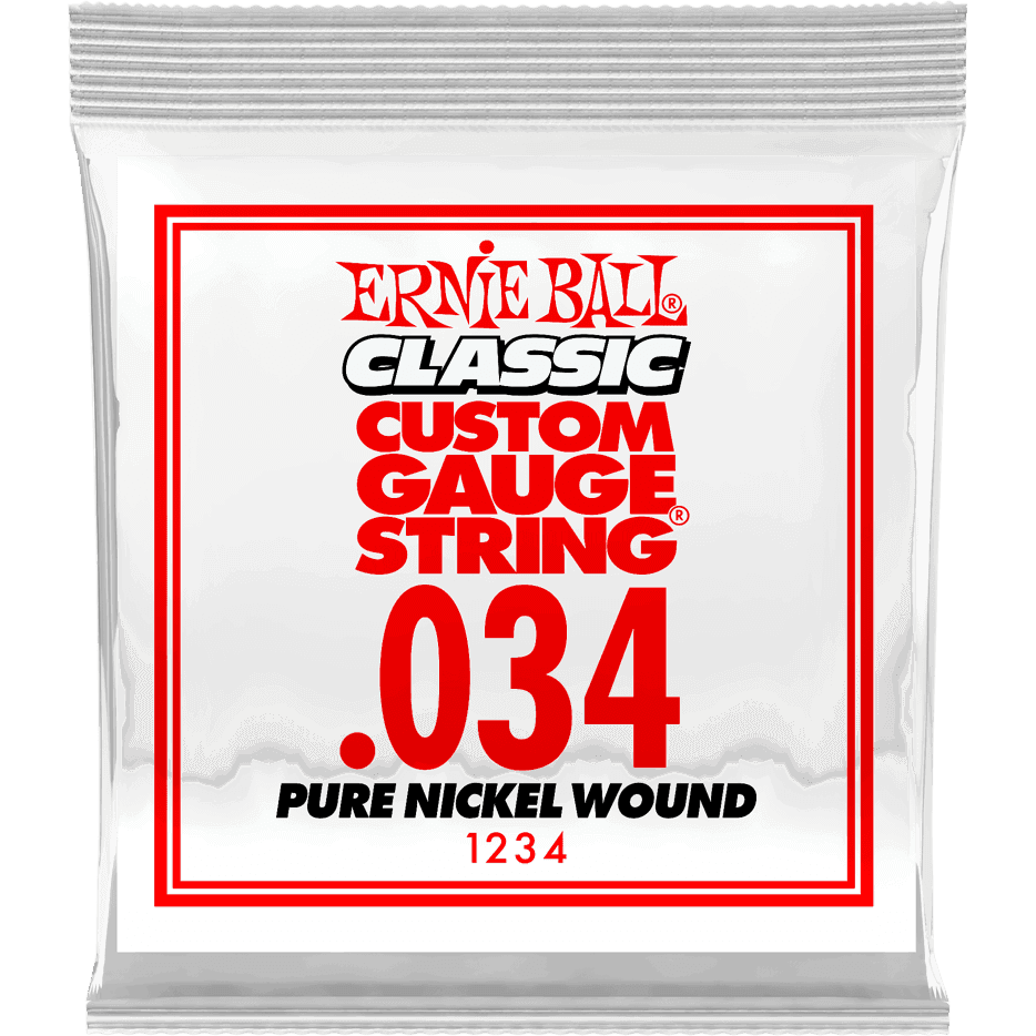 Ernie Ball 1234 .034 Classic Pure Nickel Wound losse snaar voor elektrische gitaar