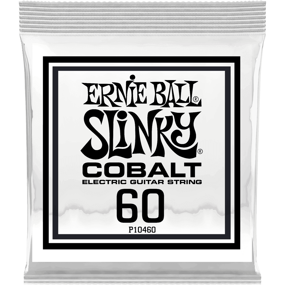 Ernie Ball 10460 .060 Slinky Cobalt Wound losse snaar voor elektrische gitaar, 3 stuks