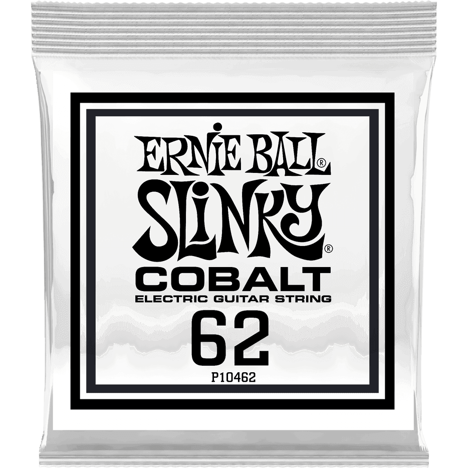 Ernie Ball 10462 .062 Slinky Cobalt Wound losse snaar voor elektrische gitaar, 3 stuks