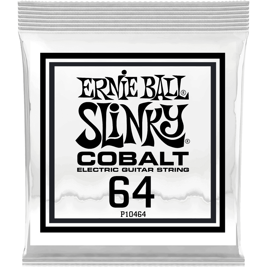 Ernie Ball 10464 .064 Slinky Cobalt Wound losse snaar voor elektrische gitaar, 3 stuks