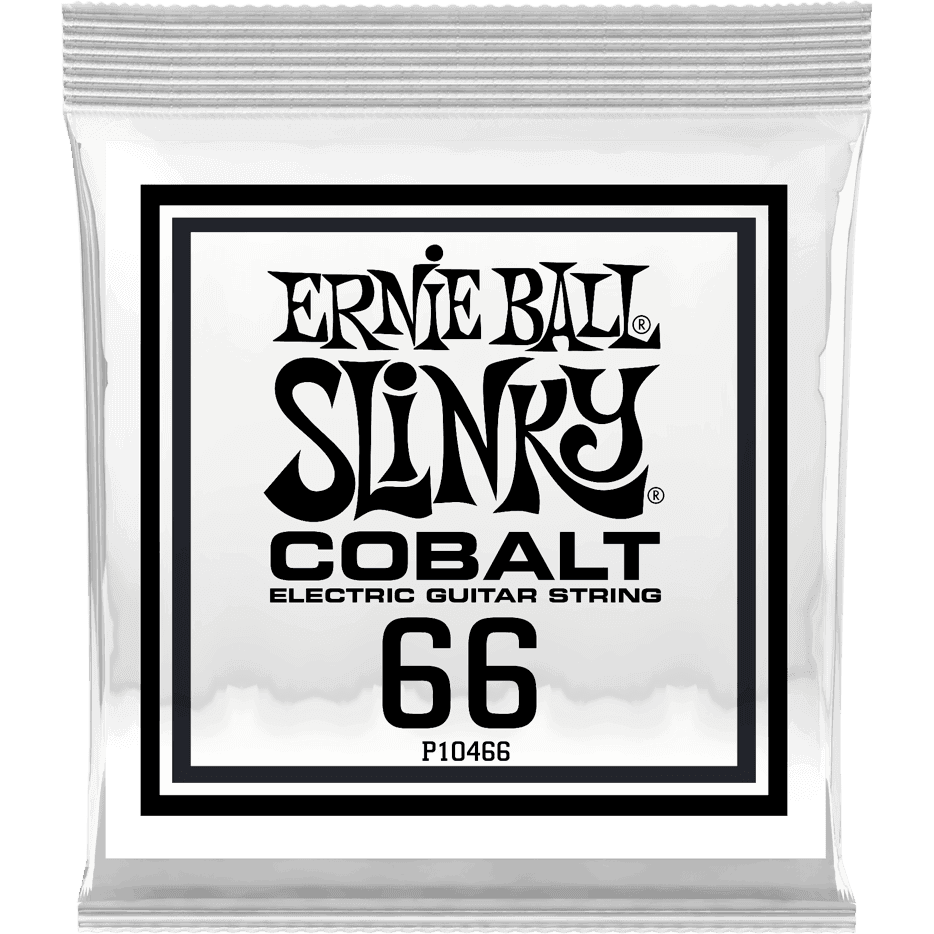 Ernie Ball 10466 .066 Slinky Cobalt Wound losse snaar voor elektrische gitaar, 3 stuks