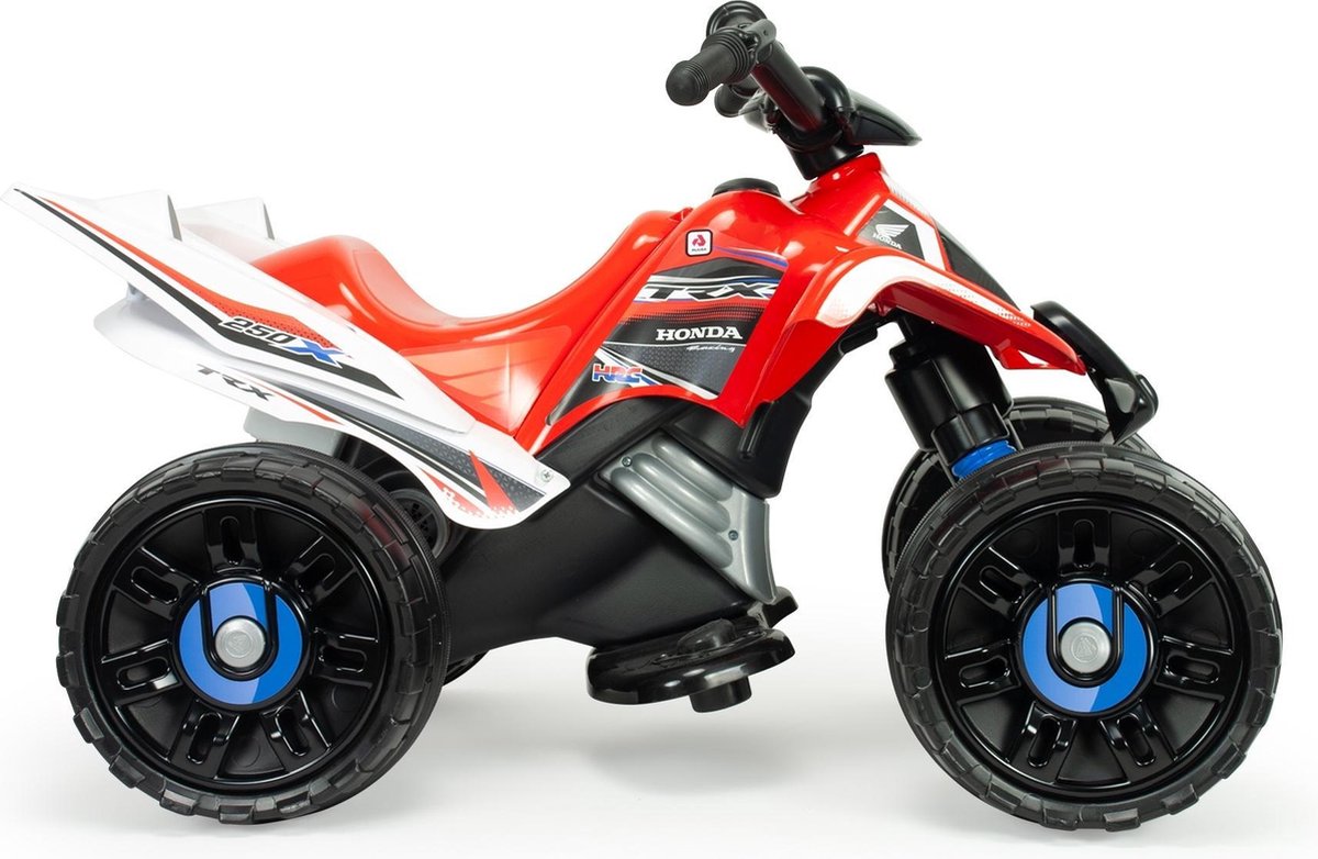 Injusa Accuvoertuig Quad Honda Atv Jongens 12v 92 Cm/wit - Rood