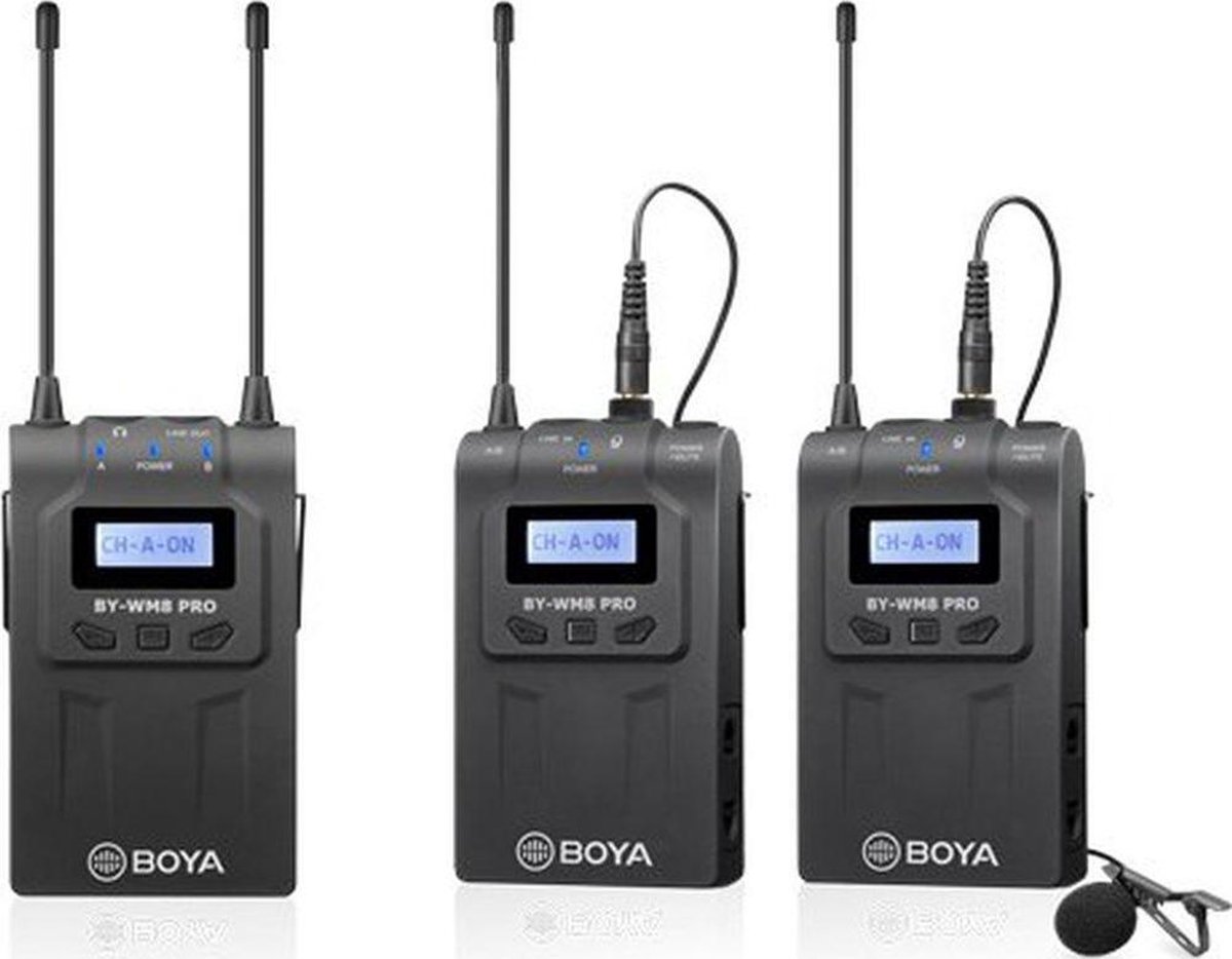 Boya BY-WM8 Pro K2 UHF Draadloze Microfoon Kit 2TX+1RX