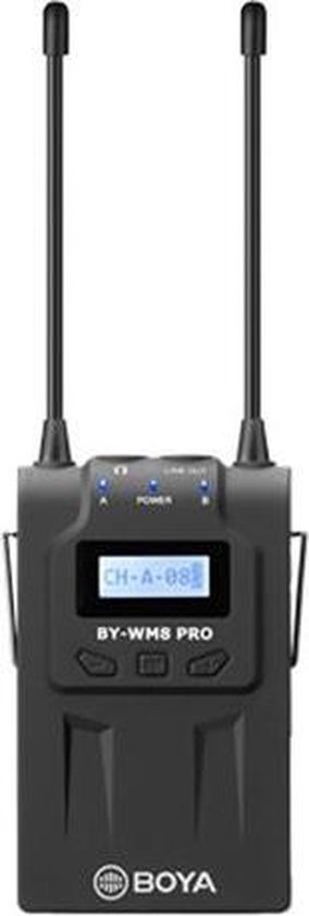 Boya BY-WM8 Pro K2 UHF Draadloze Microfoon Kit 2TX+1RX