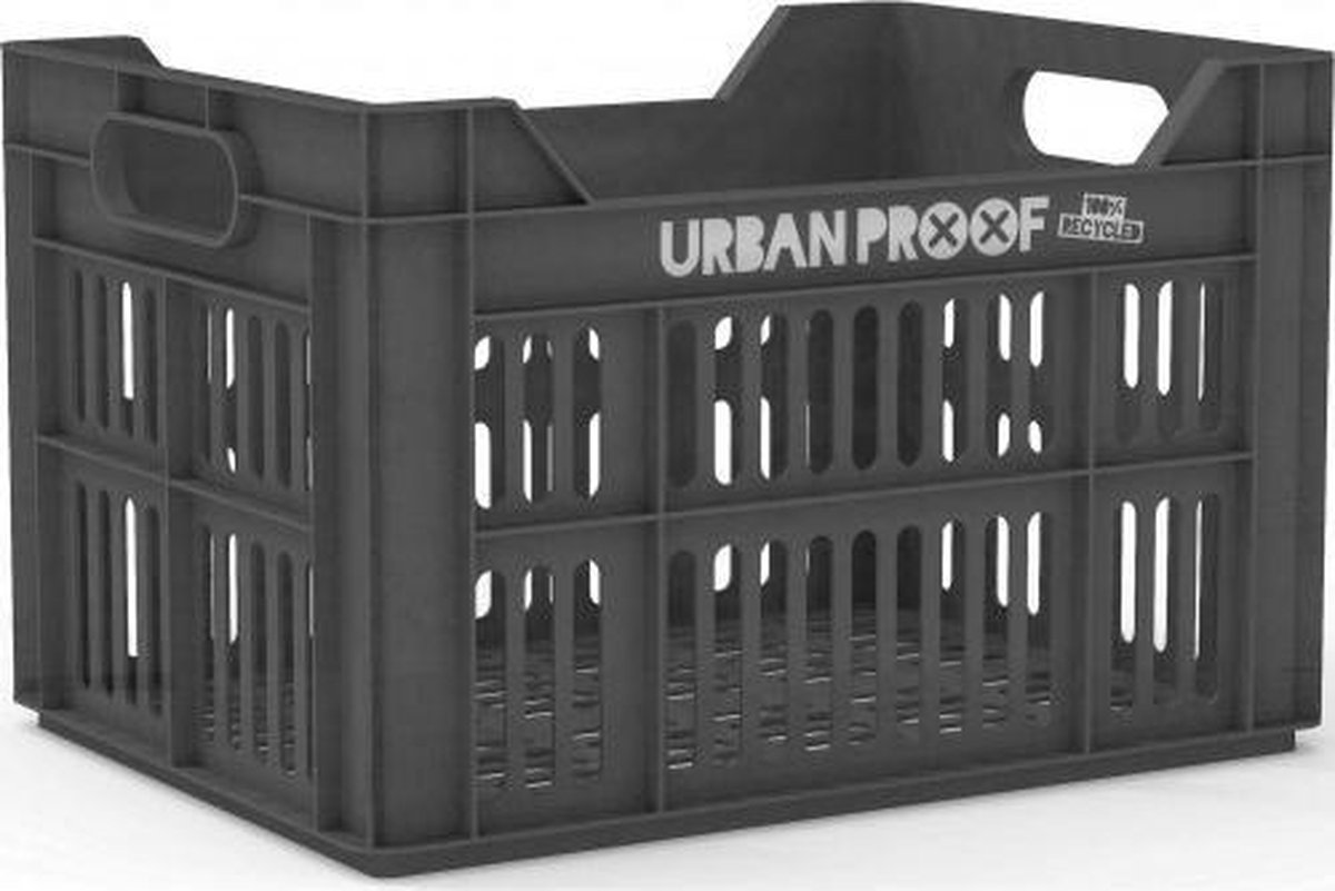 URBAN PROOF Fietskrat 30 Liter Polypropyleen - Zwart