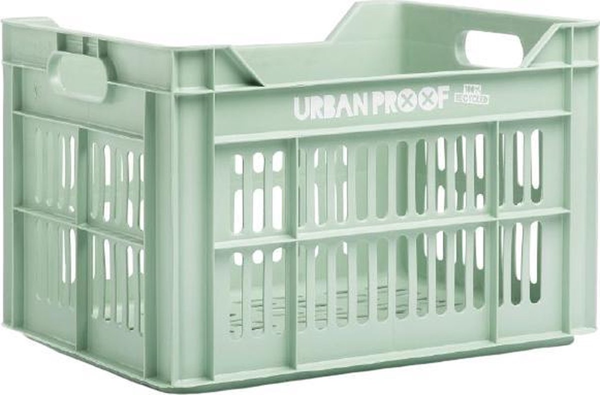 URBAN PROOF Fietskrat 30 Liter Polypropyleen Oud - Groen