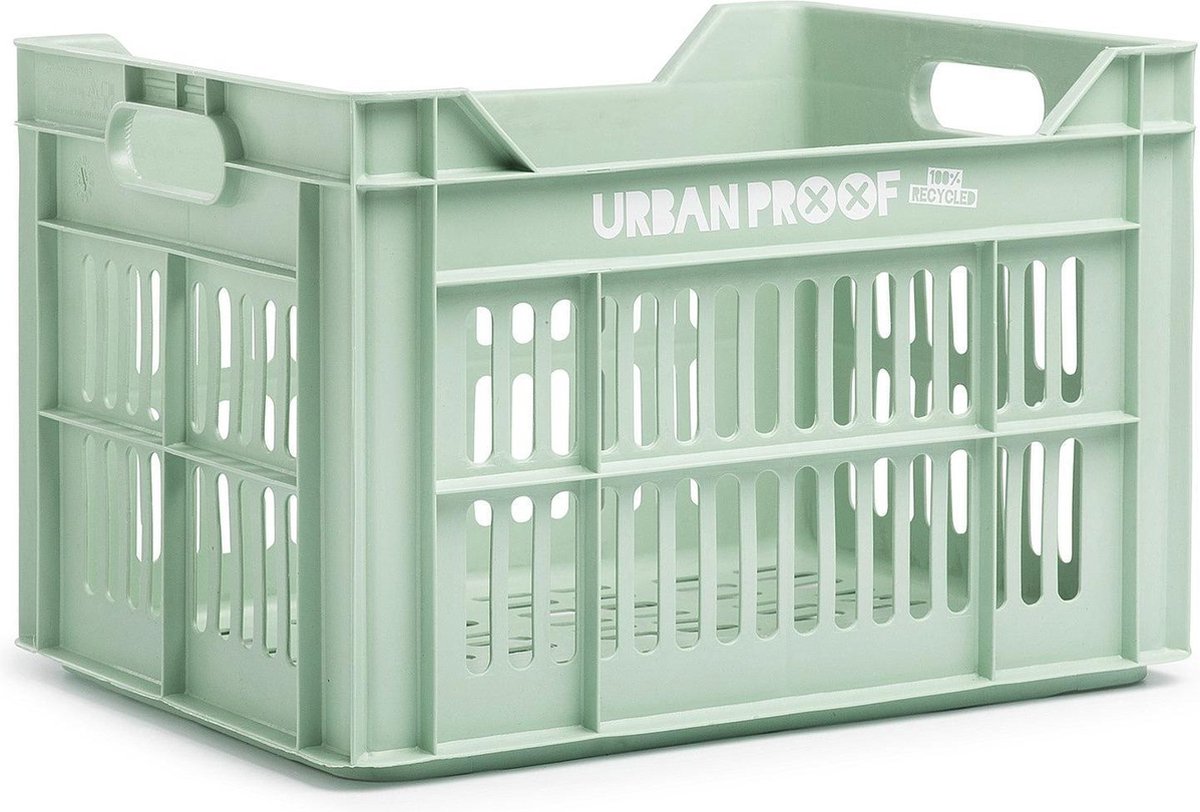 URBAN PROOF Fietskrat 30 Liter Polypropyleen Oud - Groen