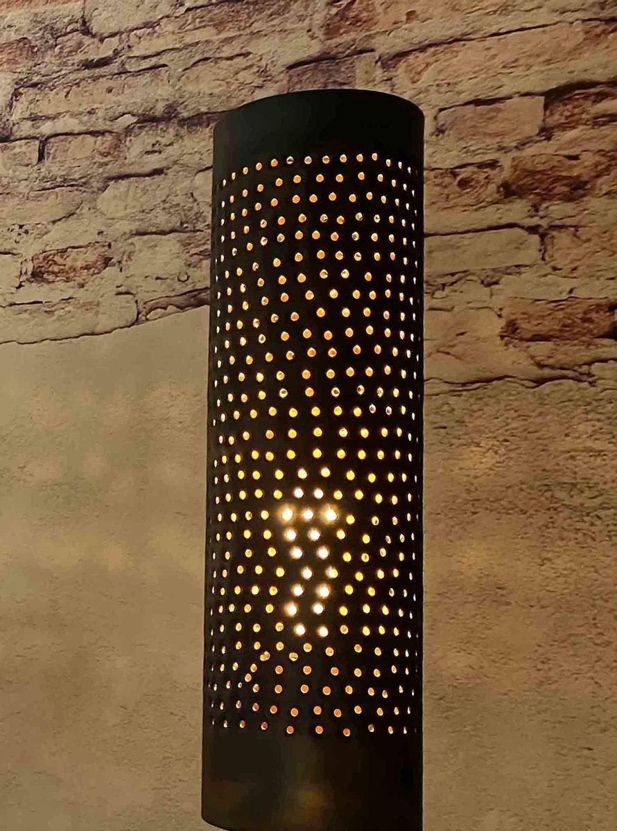 Freelight Vloerlamp Forato H 175 Cm - Bruin