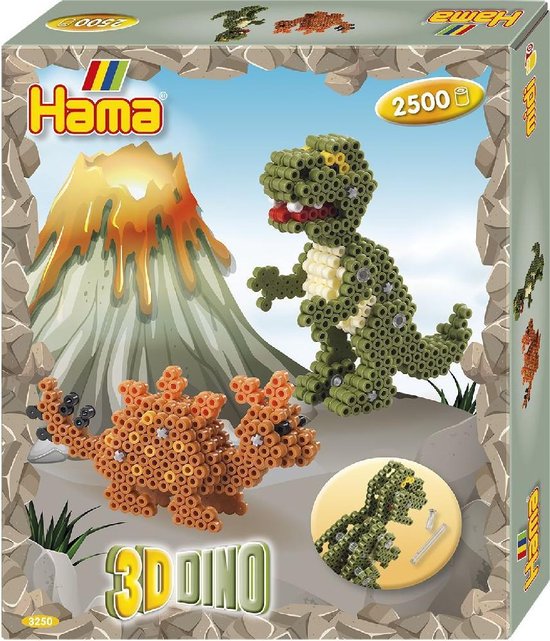 Hama Strijkkralen Dino Junior 2504-delig