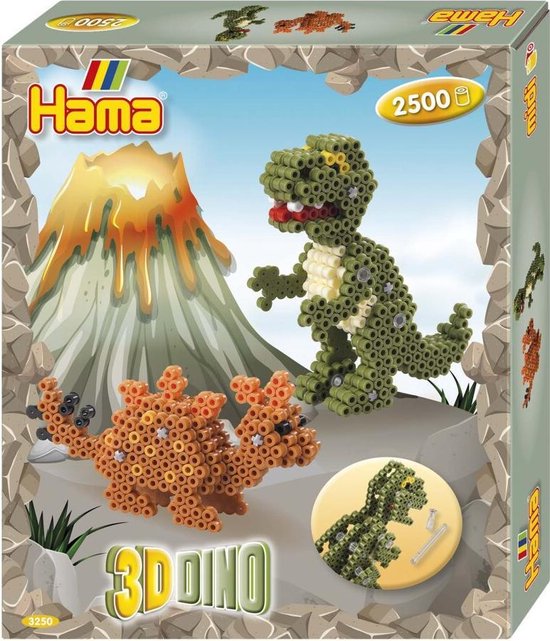 Hama Strijkkralen Dino Junior 2504-delig