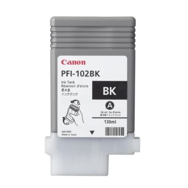 Canon Canon PFI-102 BK Inktcartridge zwart 0895B001 Replace: N/A