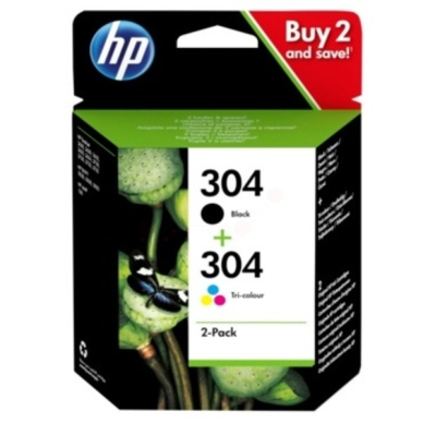 HP Multipack HP 304 (N9K05AE, N9K06AE) 3JB05AE Replace: 3JB05AE