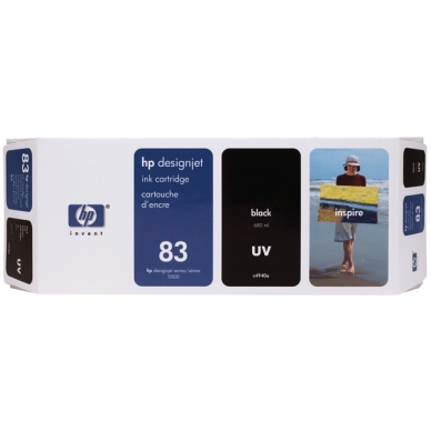 HP HP 83 Inktcartridge zwart, 680 ml C4940A Replace: N/A