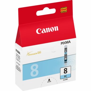 Canon Canon CLI-8 PC Inktcartridge fotocyaan UV-pigment, 5.715 pagina's CLI-8PC Replace: N/A