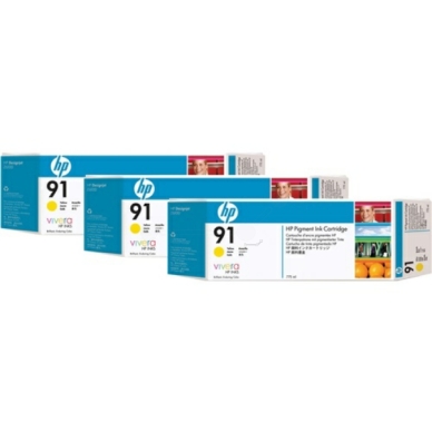 HP HP 91 Inktcartridge geel, 775 ml C9485A Replace: N/A