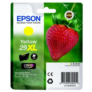 Epson Epson 29XL Inktcartridge geel, 450 pagina's T2994 Replace: N/A