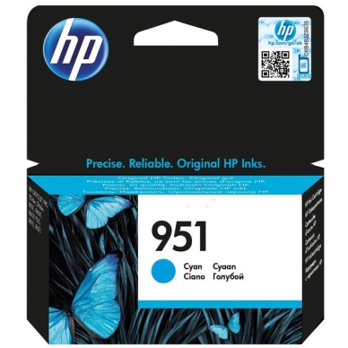 HP HP 951 Inktcartridge cyaan, 700 pagina's CN050AE Replace: CN050AE