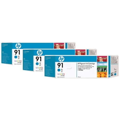 HP HP 91 Inktcartridge cyaan, 775 ml C9483A Replace: N/A