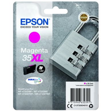 Epson Epson 35XL Inktcartridge magenta, 20,3 ml T3593 Replace: N/A