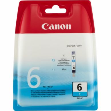 Canon Canon BCI-6 C Inktcartridge cyaan, 13 ml BCI-6C Replace: N/A