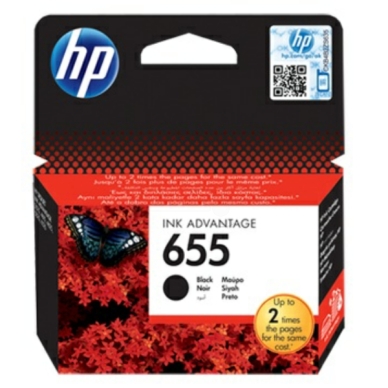 HP HP 655 Inktcartridge zwart CZ109AE Replace: CZ109AE